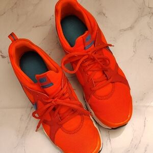 Nike training Bright Orange and Teal Athletic Shoes